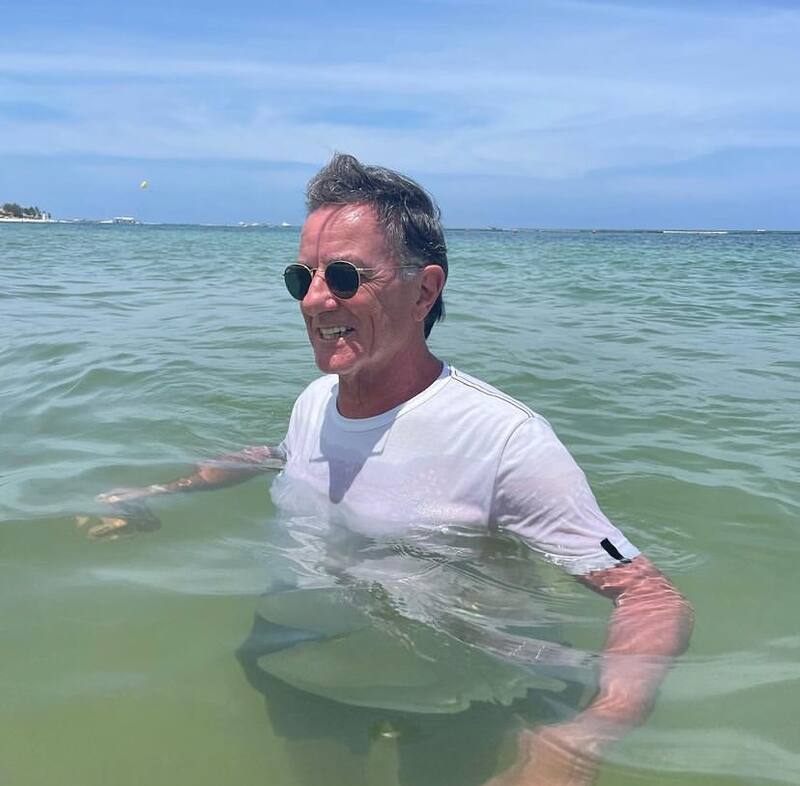 La postal de su padre compartida por Lucila Vit. Foto: Instagram.