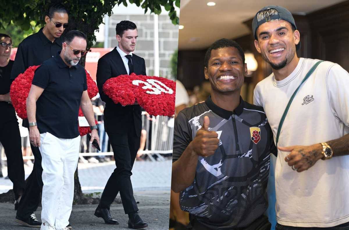 Críticas a Luis Díaz por salir con influencers el mismo día del funeral de Diogo Jota