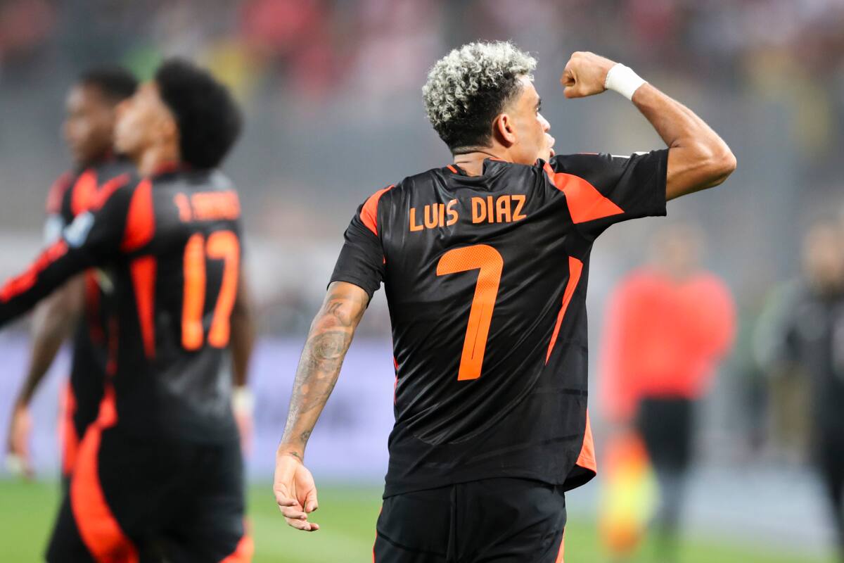 para Colombia ante Perú en Lima. (Foto: EFE)