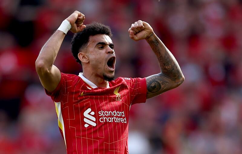 Luis Díaz, jugador de Liverpool. EFE