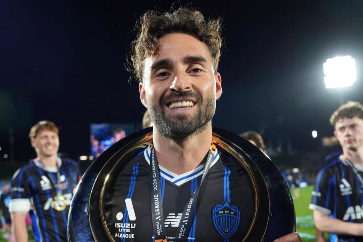 El mediocampista chileno extendió su contrato con Auckland FC. Foto: Auckland FC.