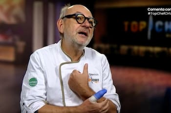 “Yo soy bien cobarde”: Luis Gnecco sufrió doloroso accidente en “Top Chef VIP”