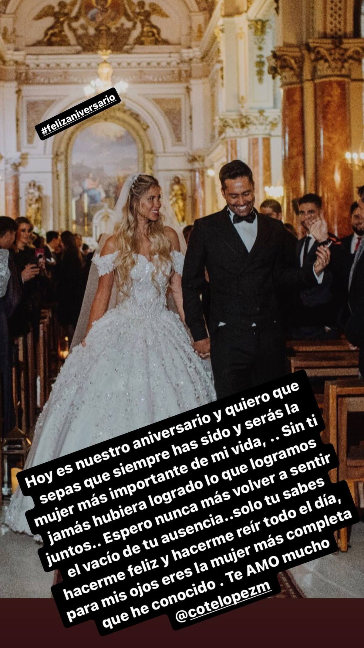 El mensaje de Luis Jiménez a Coté López en sus historias de Instagram