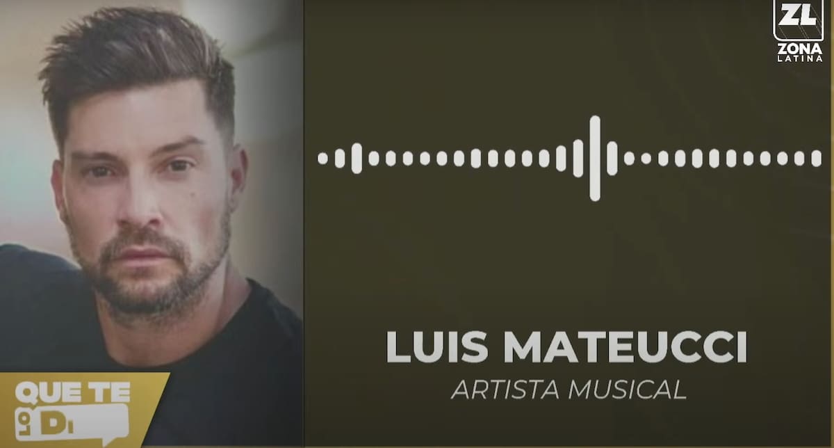 Luis Mateucci habla de quienes lo tratan como "cafiche".