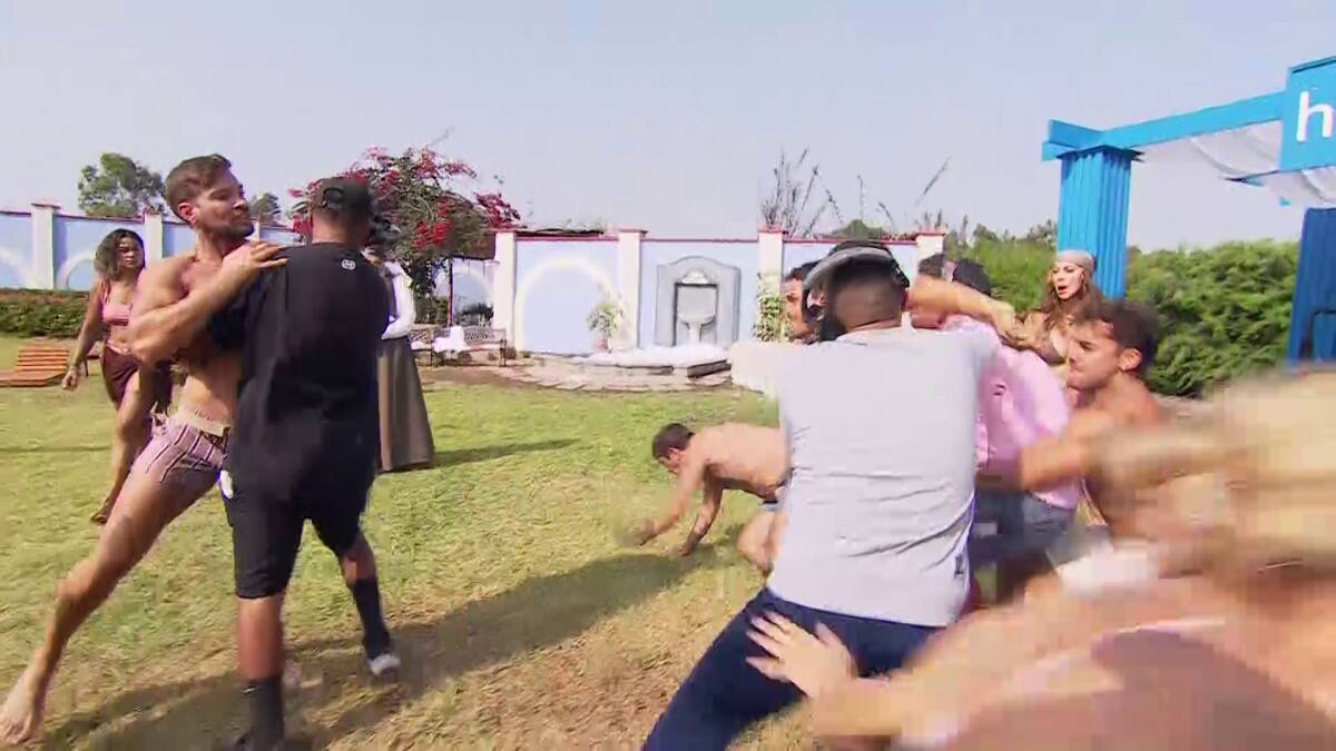 Luis Mateucci y Pangal Andrade se enfrentaron en el reality