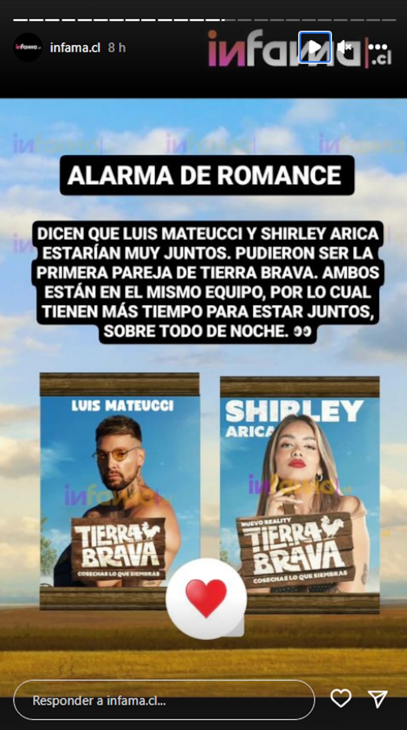 Según un portal de chismes, Luis Mateucci y Shirley Arica estarían acercándose cada vez más en “Tierra Brava”.