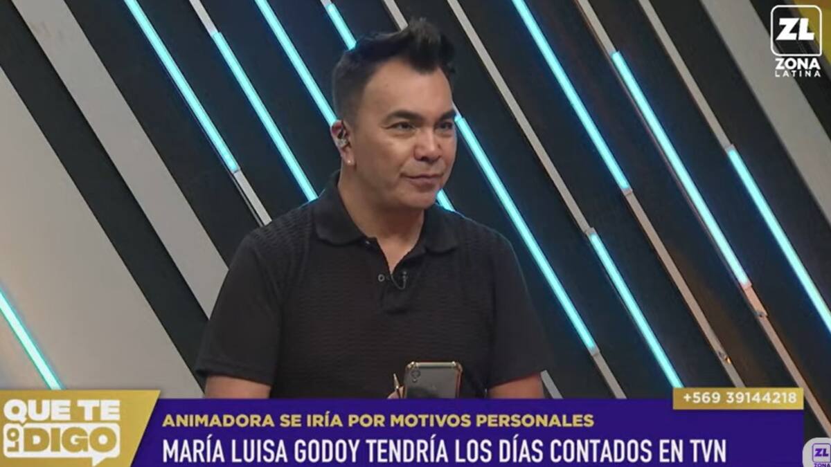 Luis Sandoval habló sobre la inminente salida de María Luisa Godoy del matinal de TVN. Créditos: Pantallazo Zona Latina