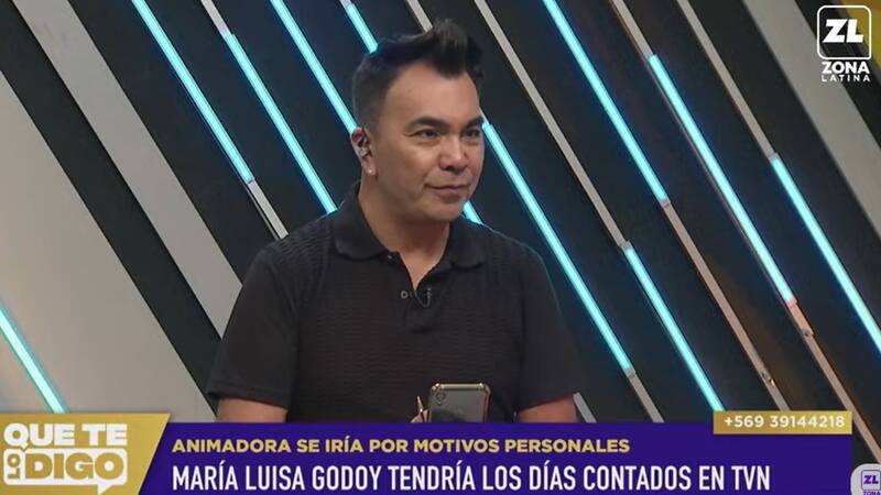 Luis Sandoval habló sobre la inminente salida de María Luisa Godoy del matinal de TVN. Créditos: Pantallazo Zona Latina