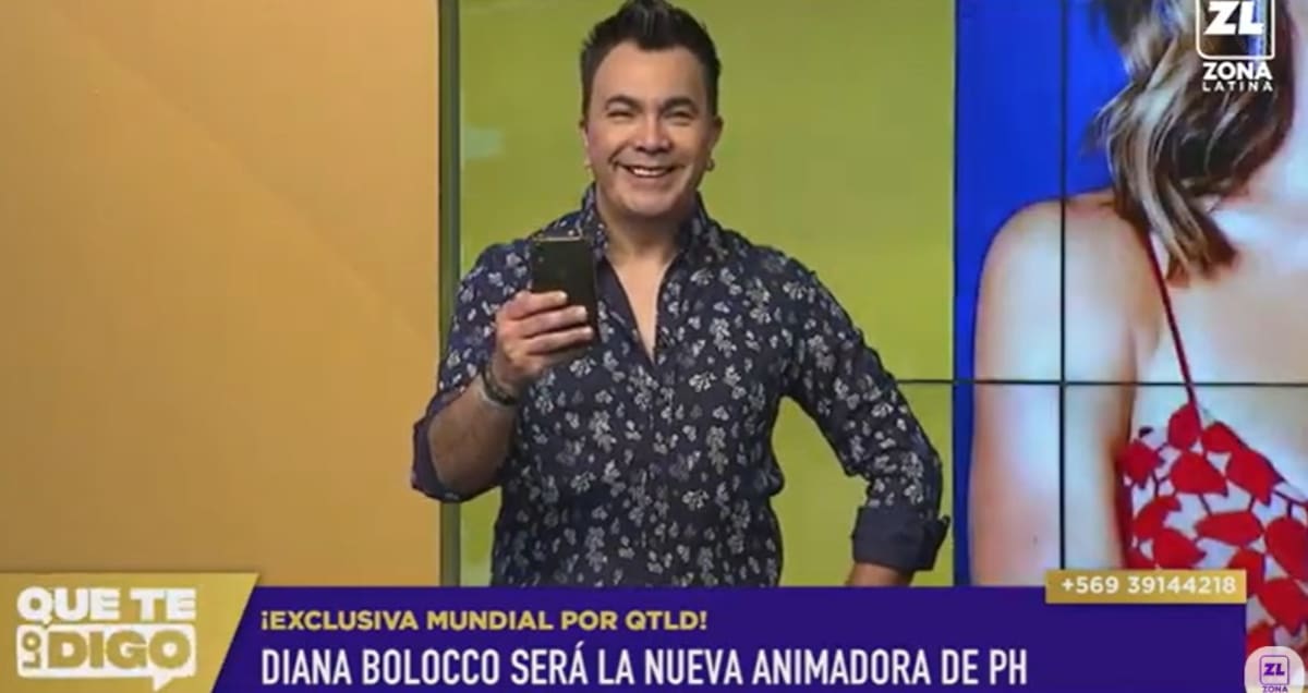 Luis Sandoval se contactó con Diana Bolocco. Créditos: Pantallazo Zona Latina