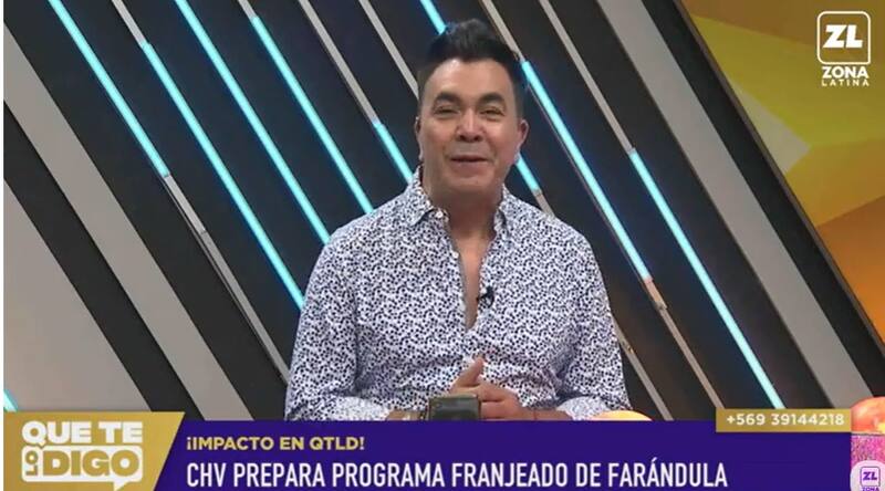 Luis Sandoval en "Que te lo digo". Créditos: Pantallazo CHV