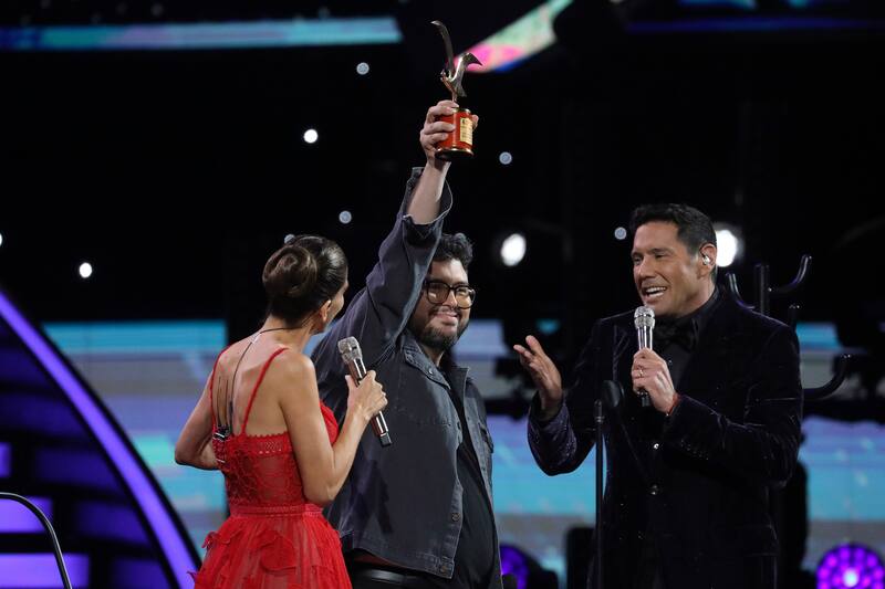 Luis Slimming logró llevarse la Gaviota de Oro en el Festival de Viña 2024. Foto: ATON.