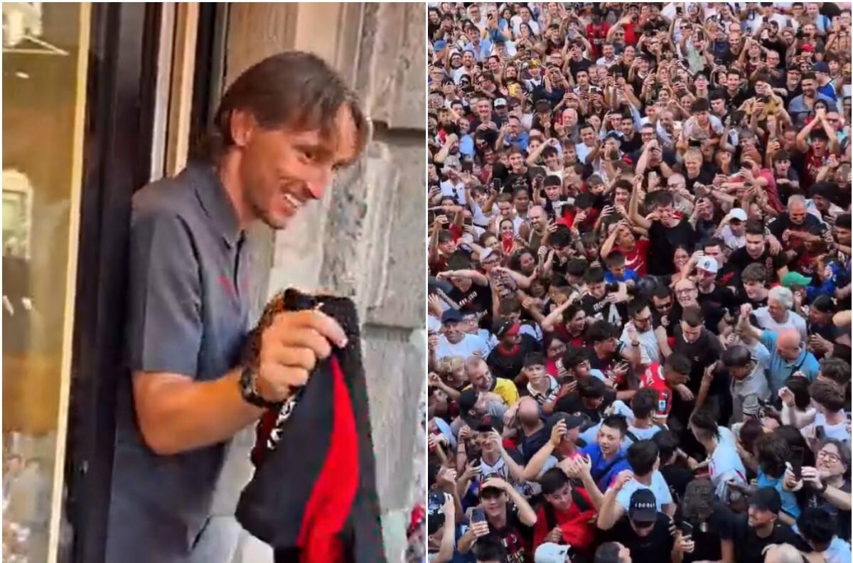 VIDEO | La impresionante bienvenida del público del AC Milán a Luka Modric en Italia