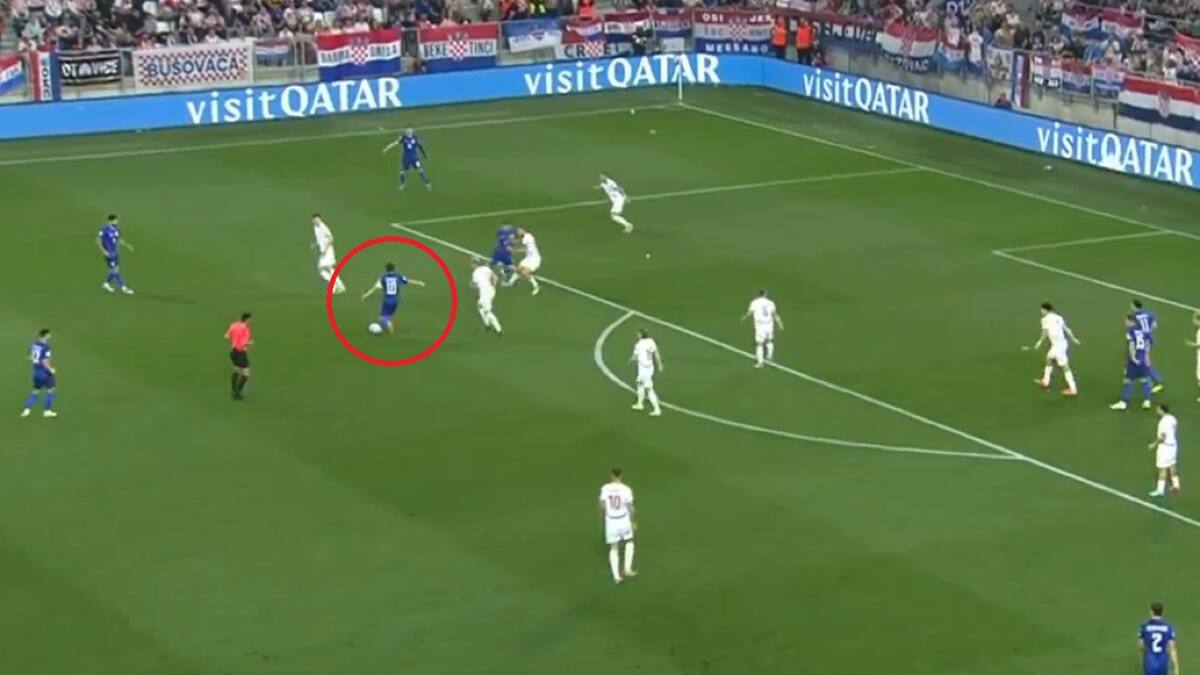 VIDEO | ¡Para aplaudir de pie! La notable asistencia de Luka Modric en goleada de Croacia