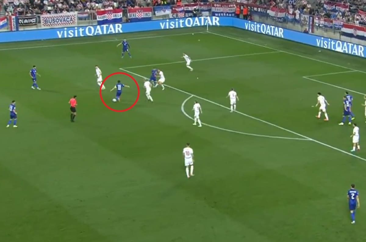 VIDEO | ¡Para aplaudir de pie! La notable asistencia de Luka Modric en goleada de Croacia