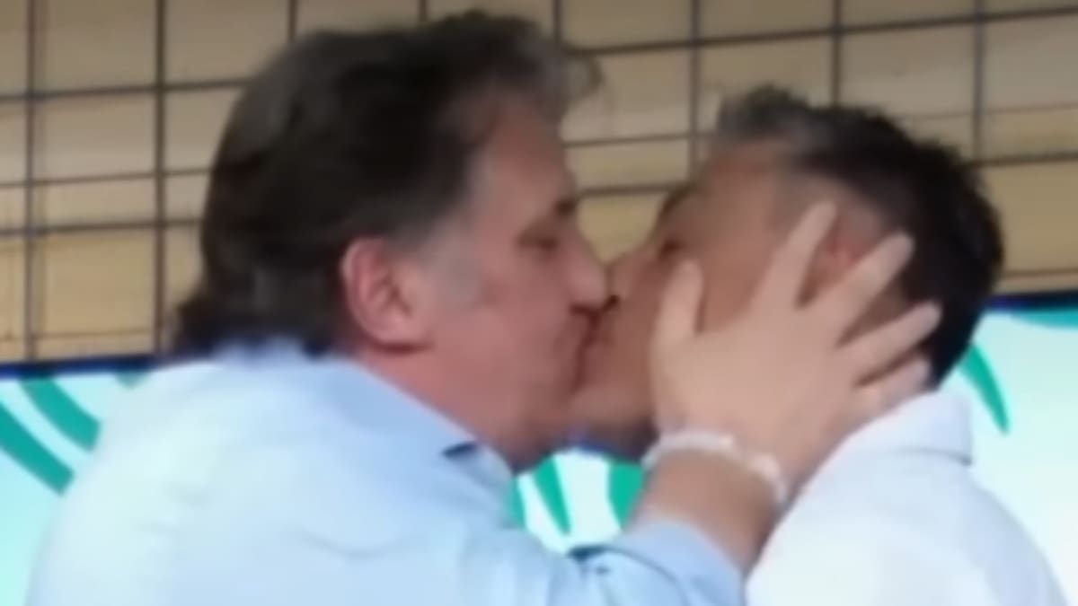 VIDEO | Con beso y todo: la particular reconciliación entre Fernando Solabarrieta y Luka Tudor