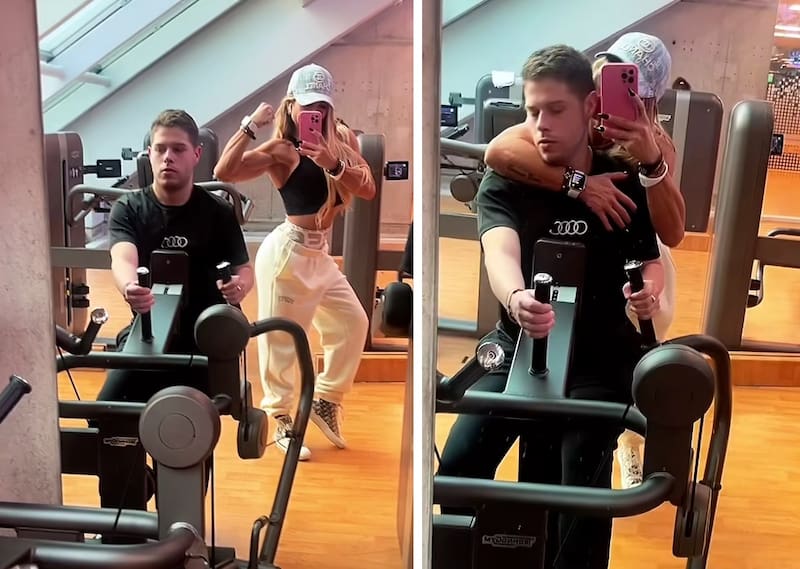 Luli celebró el Día de la Madre en el gimnasio. Créditos: Instagram