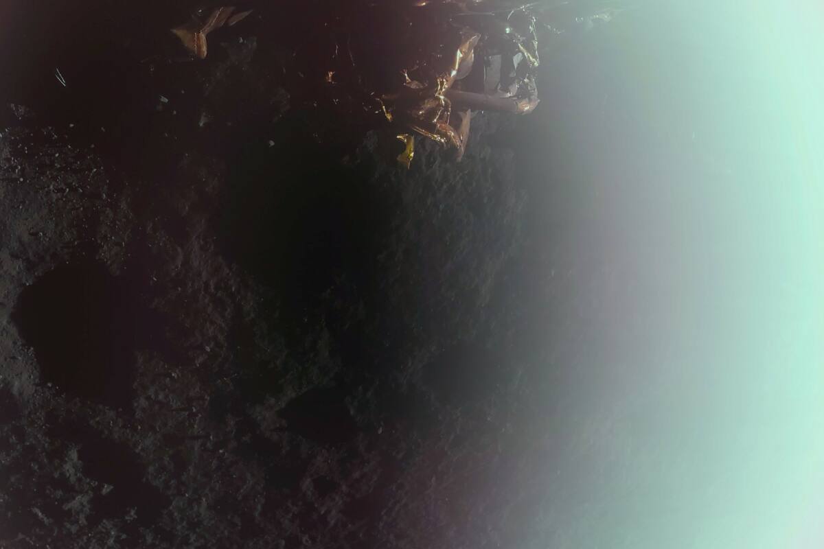 Esta fue la primera foto que tomó el Blue Ghost.
