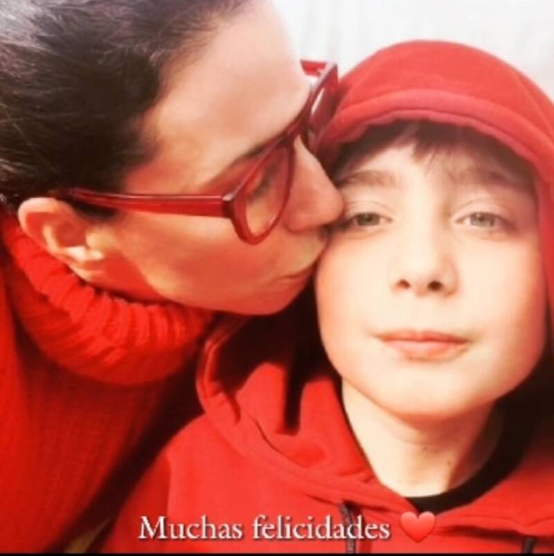 Algunas de las fotos que compartió Luz Valdivieso con su hijo, Marcial Tagle.