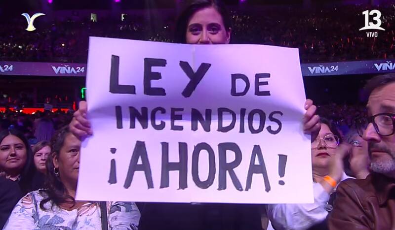 protestó en el certamen.
