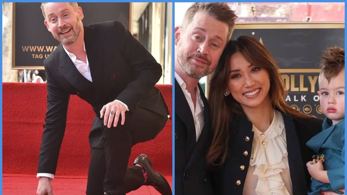 “Me has dado un propósito”: Macaulay Culkin recibió su estrella en el Paseo de la Fama junto a su pareja y sus dos hijos