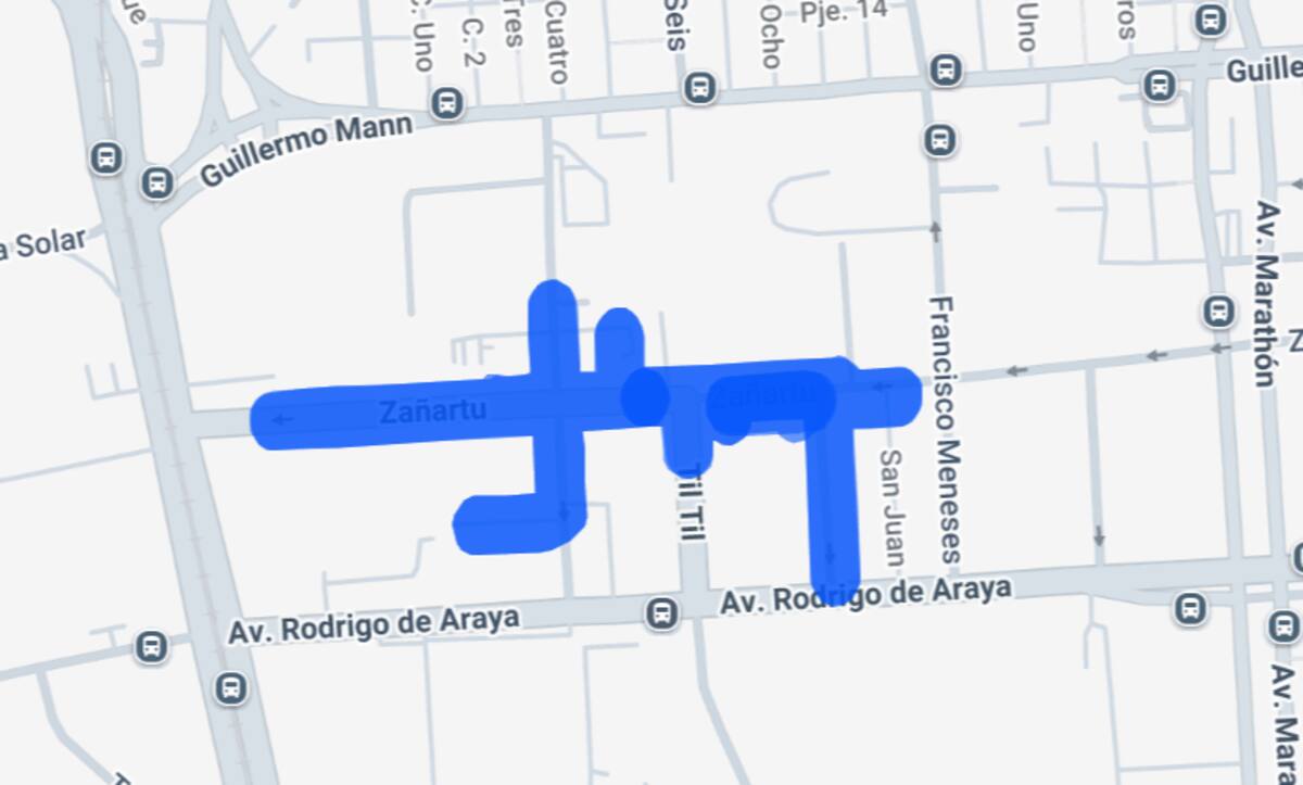 Solo estas calles se verán afectadas por el corte de luz programado. Foto: Enel.
