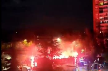 VIDEO | Terror en Madrid por enfrentamientos entre hinchas radicales de izquierda y derecha