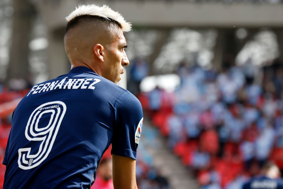 Leandro Fernández jugando por Universidad de Chile