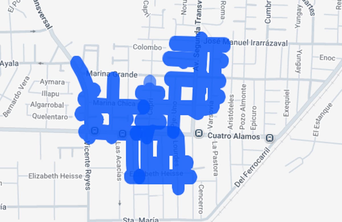 El corte de luz durará 6 horas en estas calles. Foto: Enel.