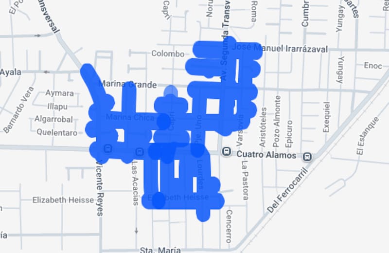 El corte de luz durará 6 horas en estas calles. Foto: Enel.