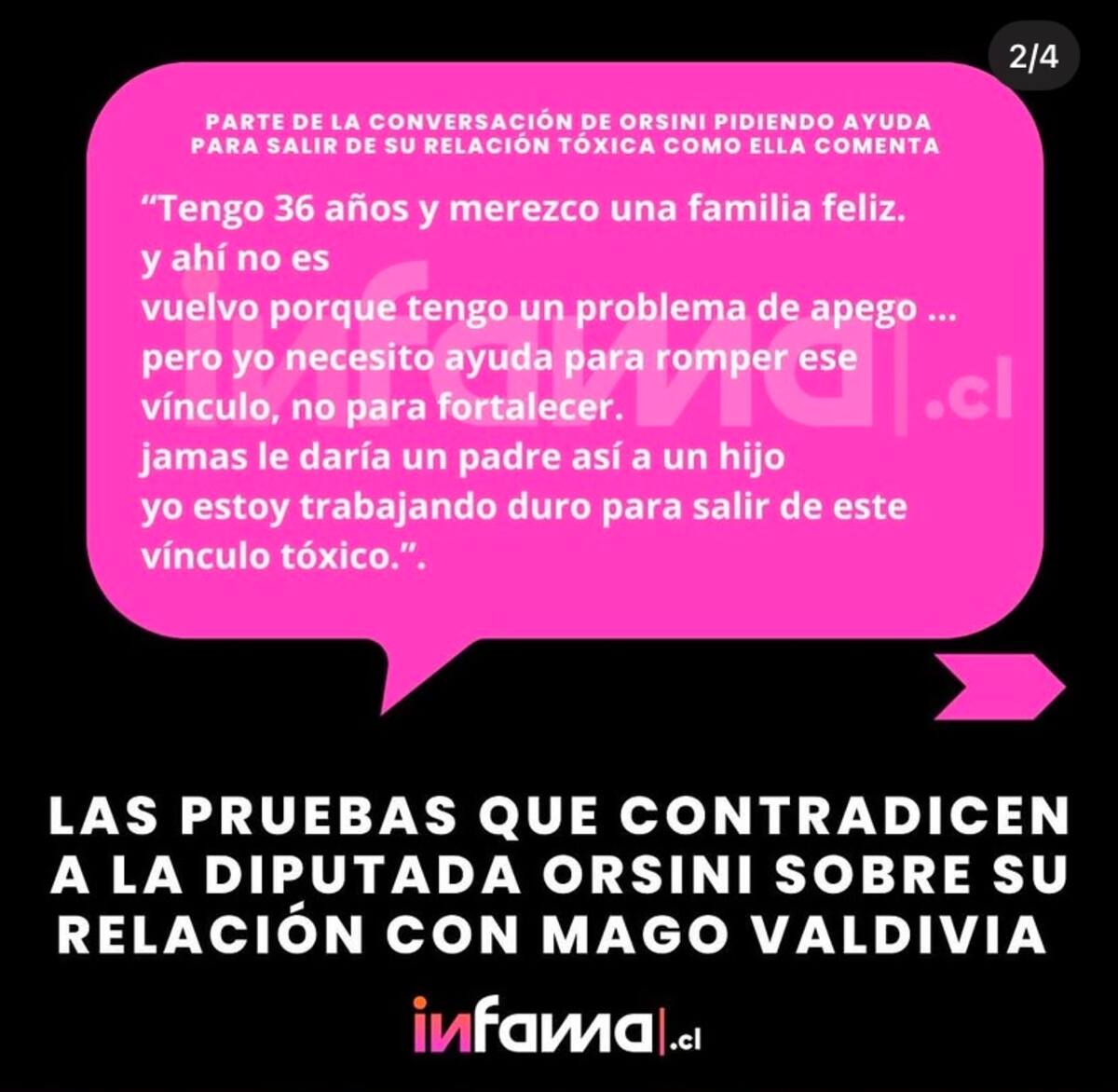 Maite Orsini y su polémico correo contra Jorge Valdivia.