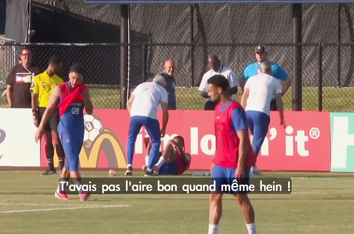 Preocupación en Francia: TV captó en vivo una preocupante lesión en el entrenamiento