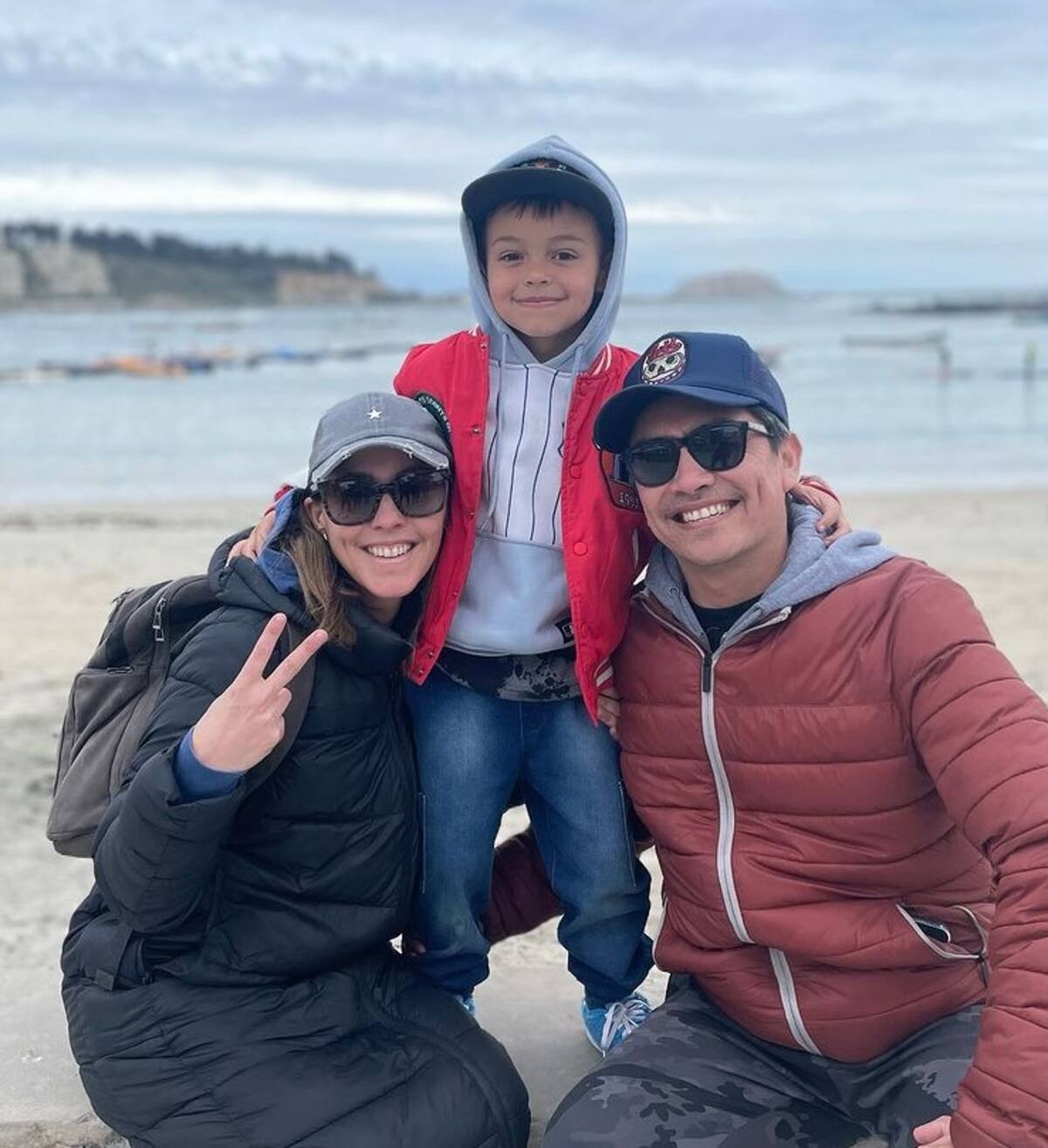 Maly Jorquiera y Sergio Freire mantienen una larga relación y formaron una familia, fruto de su vínculo nació su hijo Lucas.