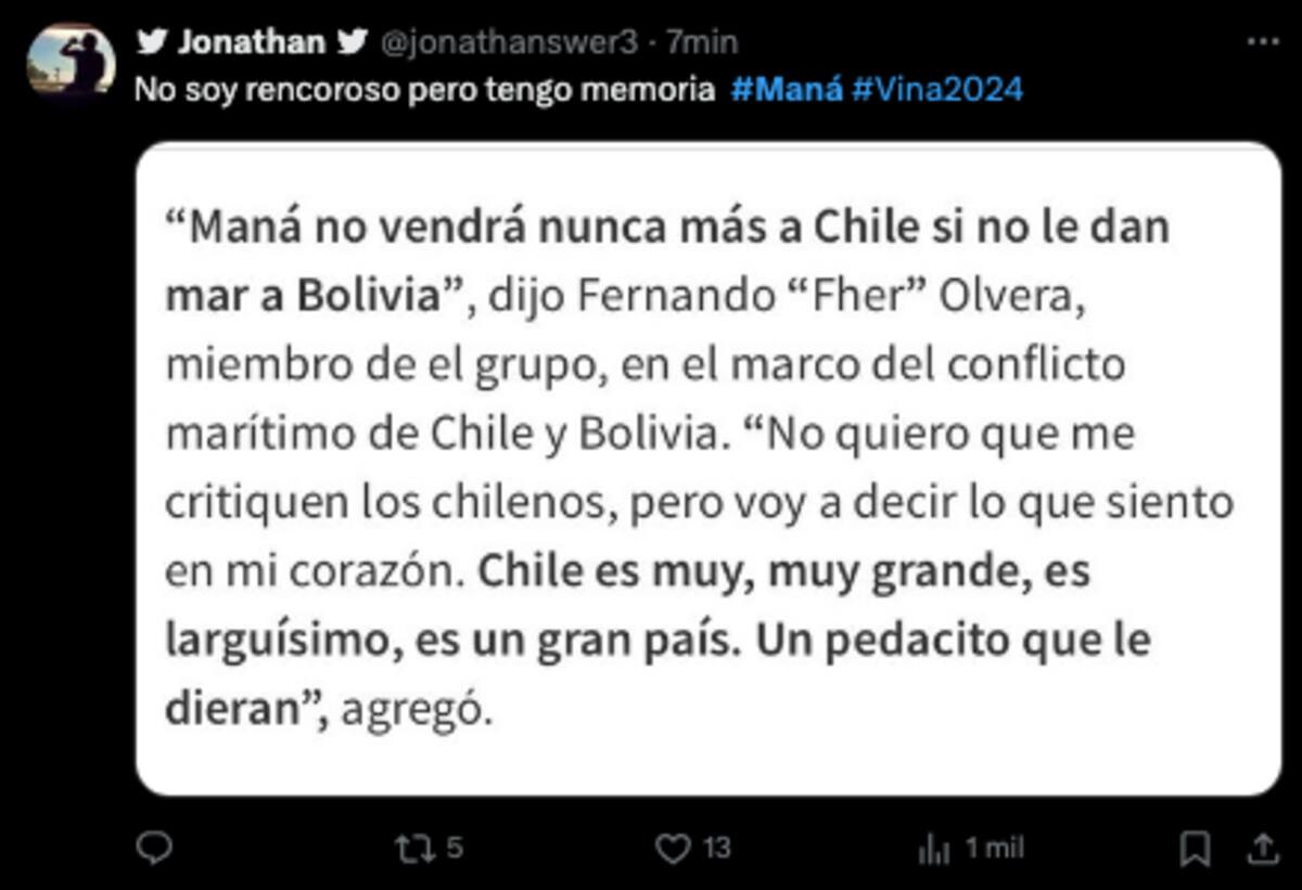 Reacciones por la presentación de Maná.