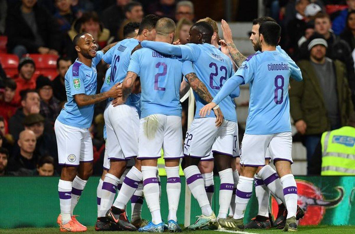 Manchester City derrotó al United por la semifinal de la Copa de la liga