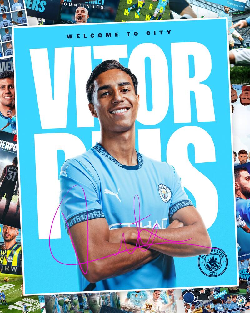 Presentó a su nuevo jugador, Vitor Reis.