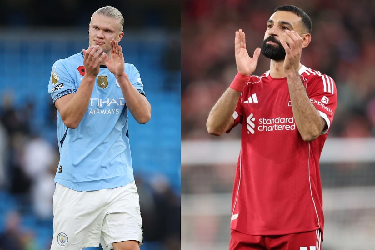 Erling Haaland y Mo Salah se miden en partidazo de cuartos de final de la FA Cup. Fotos: Agencia EFE
