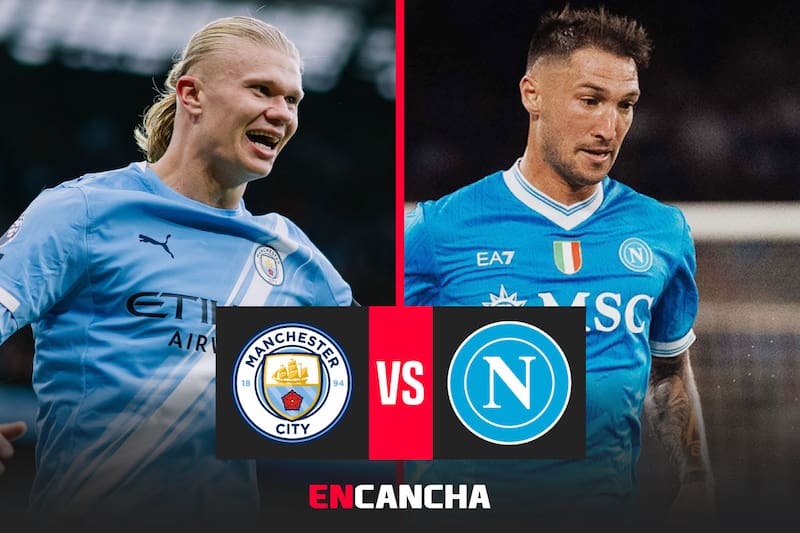 por la fecha 1 de la Champions League. Foto: RRSS Manchester City y Napoli.