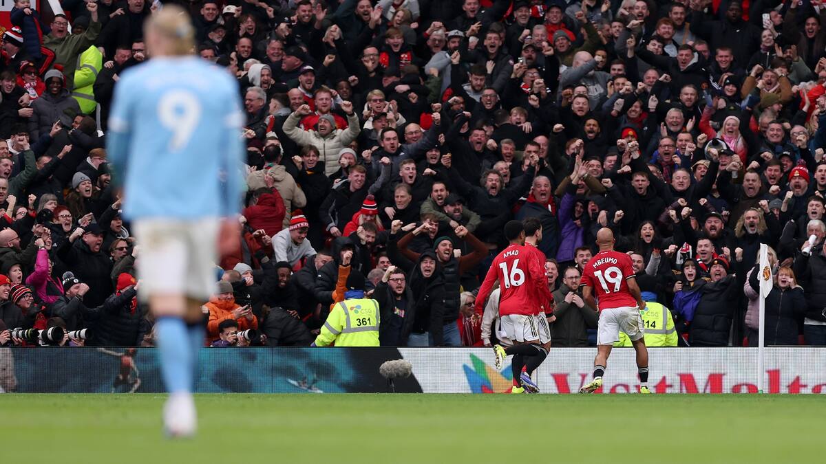 VIDEO | Baile en Manchester: los goles del United para humillar al City de Guardiola y Haaland