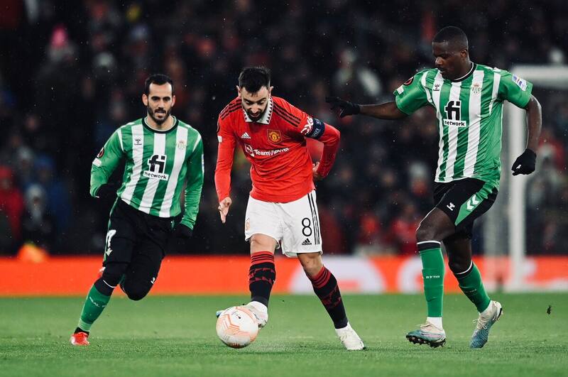 Manchester United vs Betis jugaron en Old Trafford. Crédito: @ManUtd.