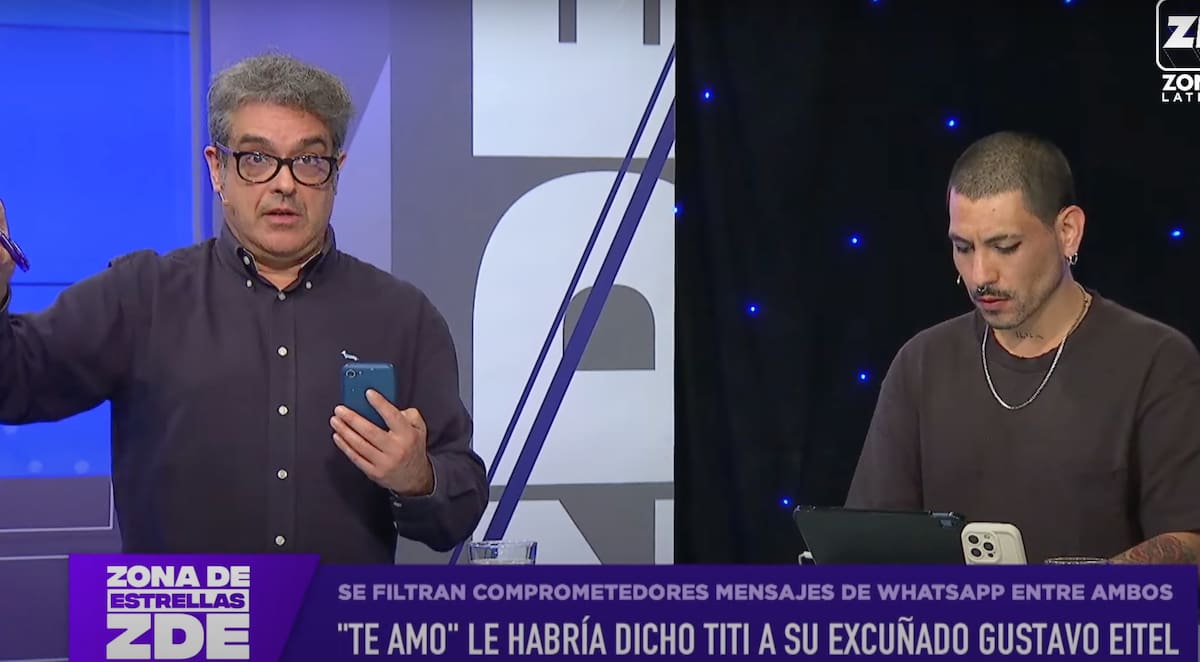 Revelan comprometedores mensajes entre Titi Ahubert y su excuñado.