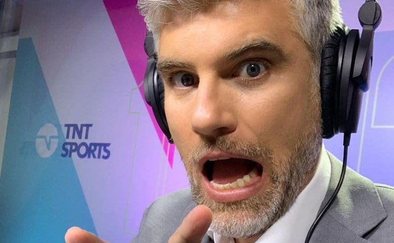 Manuel de Tezanos en sus locuras en TNT Sports.