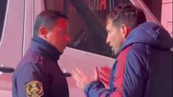 Captan discusión de Manuel Mayo con la policía por falta de contingente para el plantel de la U