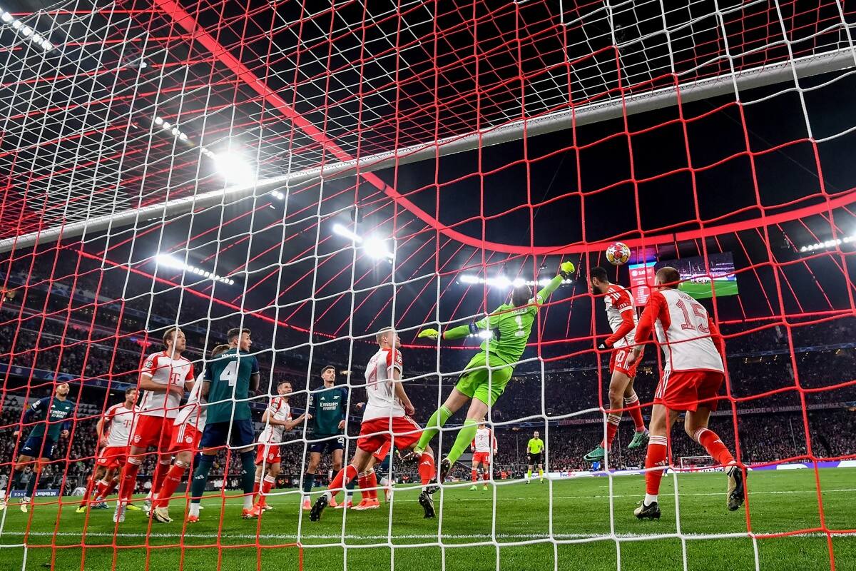 Manuel Neuer fue la figura del Bayern Munich en el triunfo sobre el Arsenal.