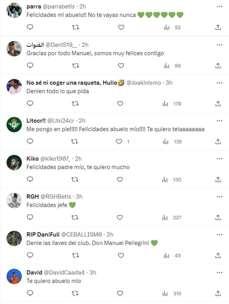 El entrenador chileno fue elogiado por los hinchas de Betis en el día de su cumpleaños.