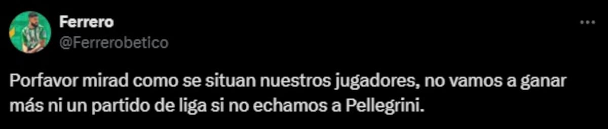 Hinchas del Betis a Manuel Pellegrini a pesar de clasificar en Copa del Rey.