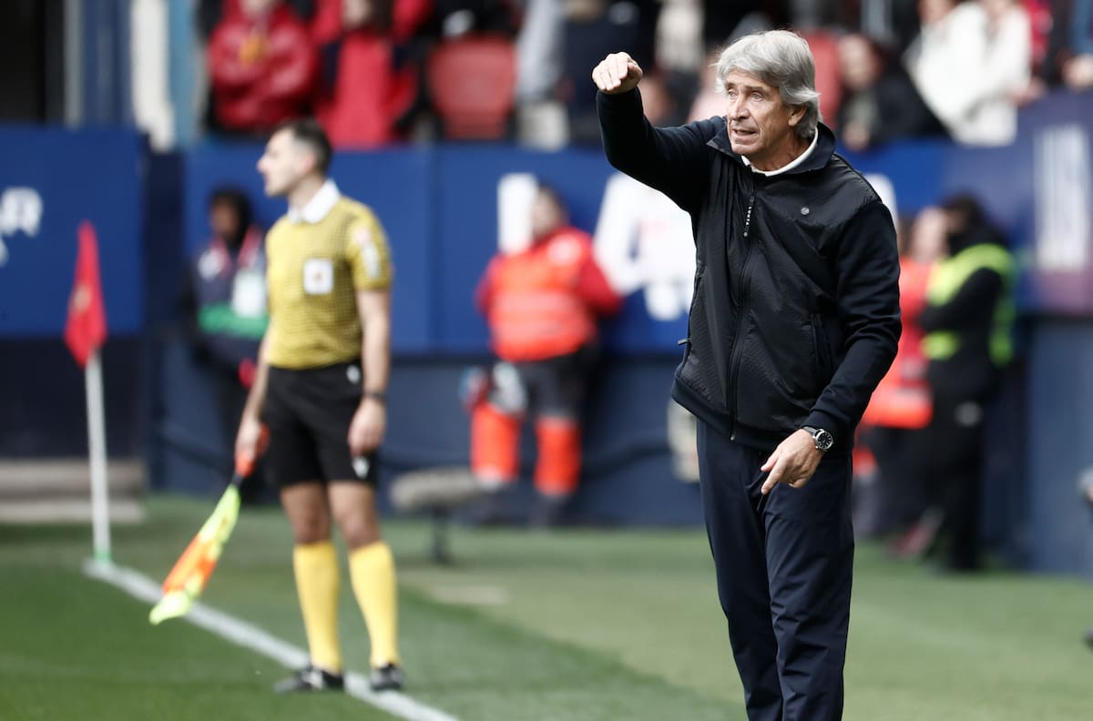 Manuel Pellegrini no dirigirá el primer partido del Betis en esta temporada