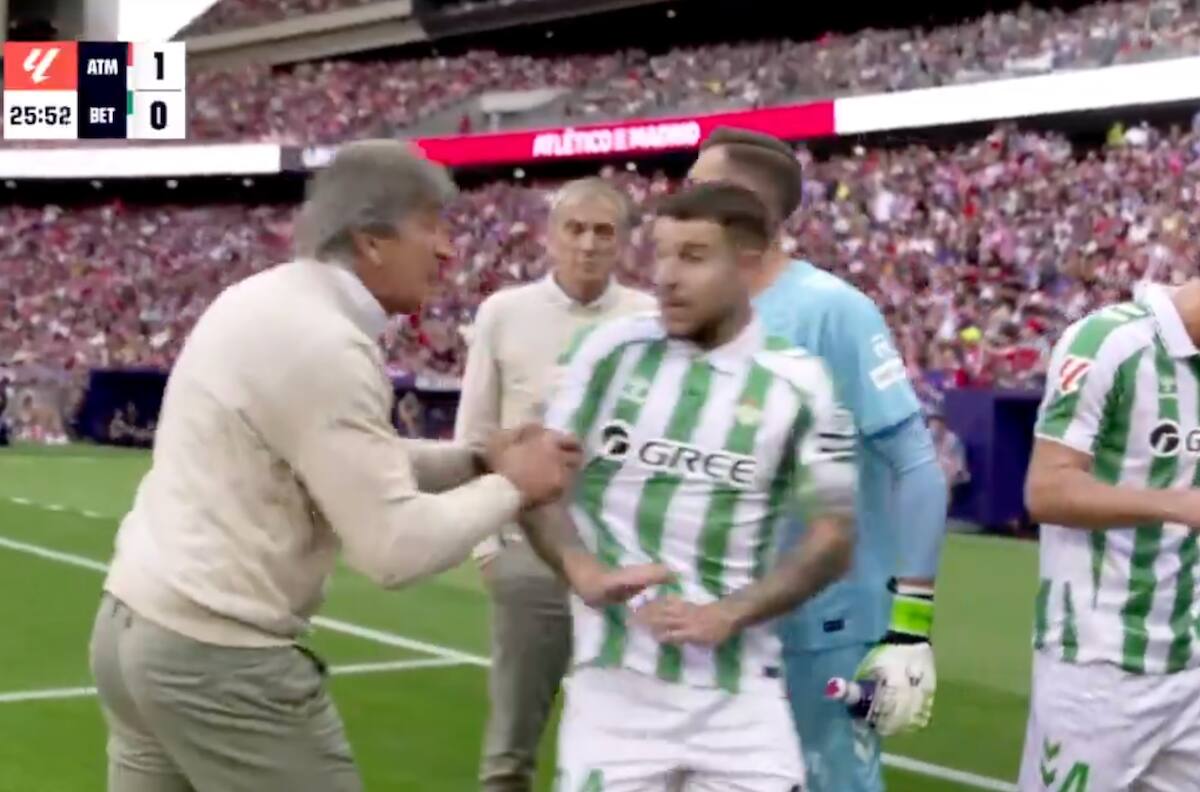 Así reaccionó el capitán del Betis al que Manuel Pellegrini tironeó: “Si me tiene que…”