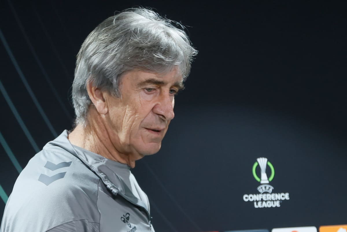 En la rueda de prensa antes de enfrentar al Vitoria.