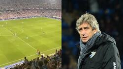 La tremenda ovación de la hinchada de Málaga a Manuel Pellegrini en derrota de Real Betis