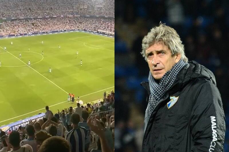 fue ovacionado por hinchada de Málaga.